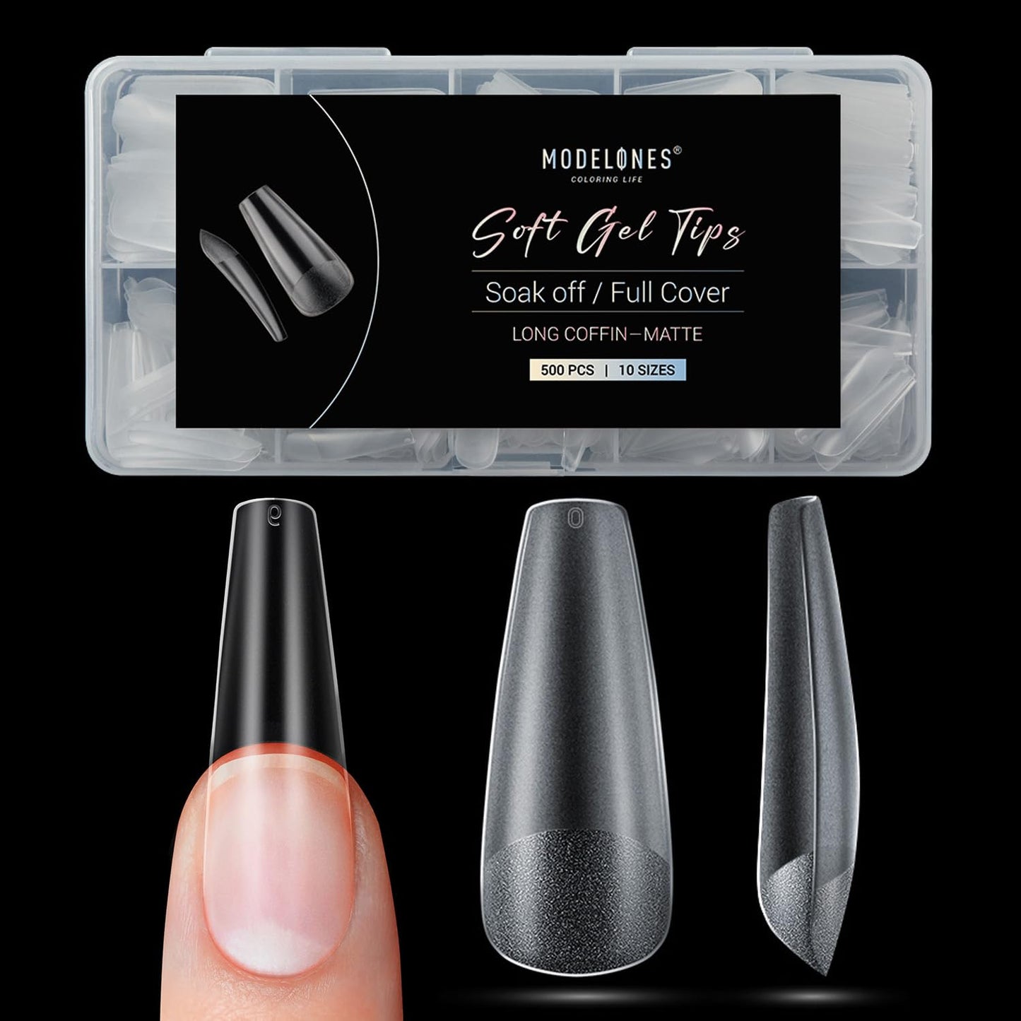 modelones 9 in One Gel Nail Glue Brush On Nail Glue 15 ml for Tips, Rhinestones, Base Coat, Blooming Art Gel Kit for Press on Nails Acrylic Tips U V Lamp Needed 2Pcs