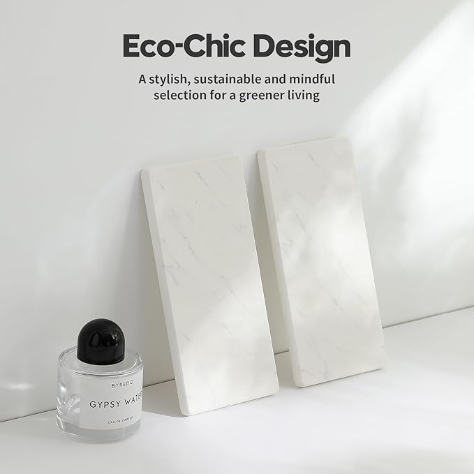 2PCS Diatomite Marble Stone Drying Mat
