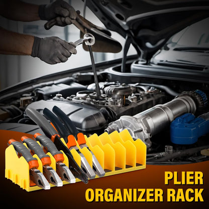 Plier Pro No-Slip Plier Organizer,2 Pcs Pliers Rack with Rubber Base,Holds 10-Tools of Any Size,Durable & Long-Lasting Tool Storage Box Rack for Pliers,Cutters,Other Small Tools