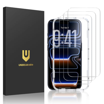 UNBREAKcable Shatterproof Tempered Glass Screen Protector for iPhone SE 2022/SE 2020, iPhone 8/7 [3-Pack] [99.99% HD Clear] [Easy Installation Frame] [9H Hardness][Bubble Free] for Apple 4.7''