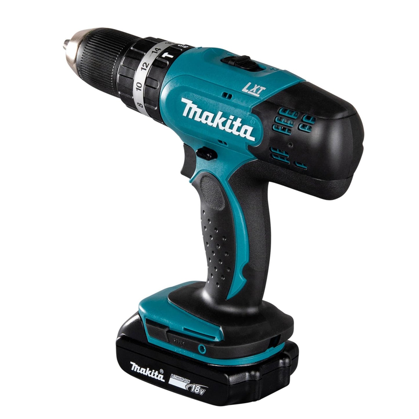 Makita 18 V Cordless Combi Drill, 2 x Batteries and Charger