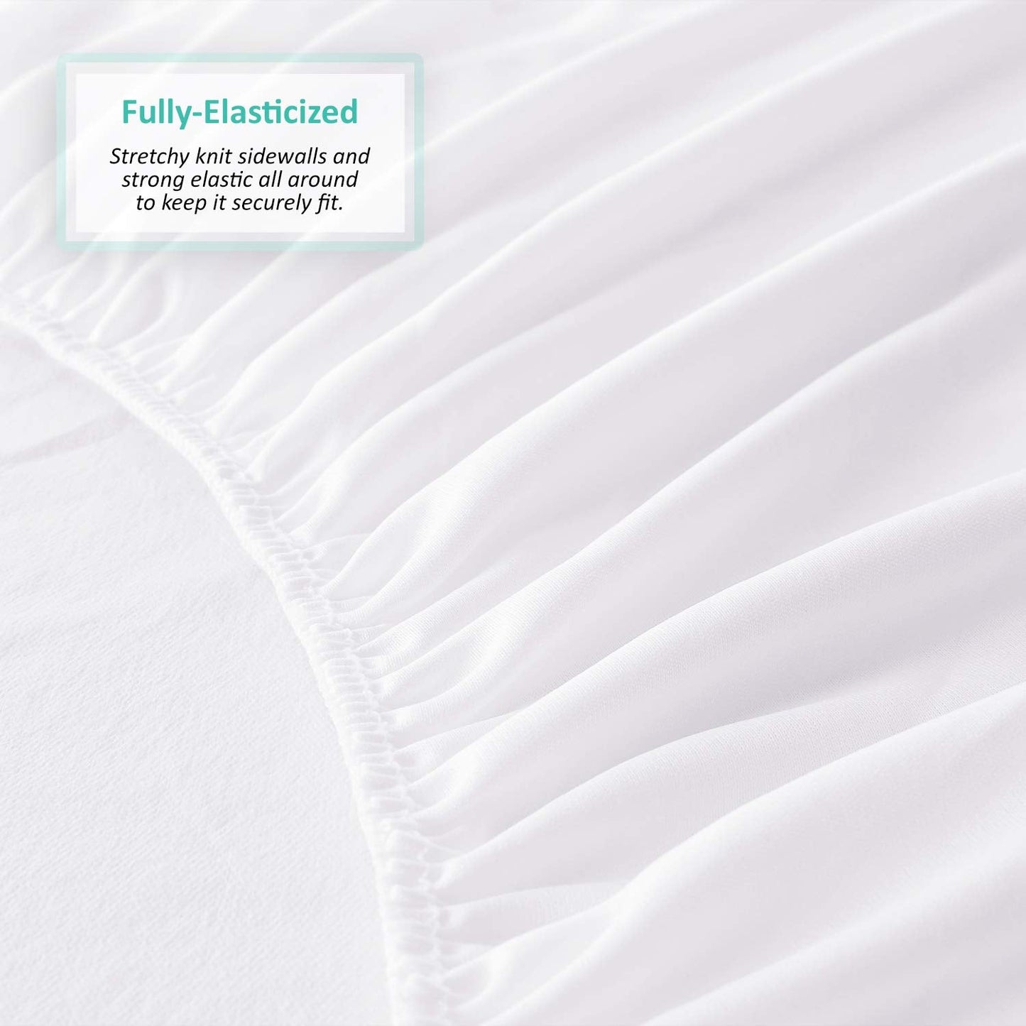 Nestl Premium Cotton Terry Mattress Protector – Soft and Waterproof RV Short Queen 14 Inch Deep Pocket Mattress Protector – Breathable & Noiseless Cover