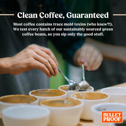Bulletproof French Kick Dark Roast Whole Bean Coffee, 12 Ounces, Clean Coffee Tested for Toxins, Packaging May Vary