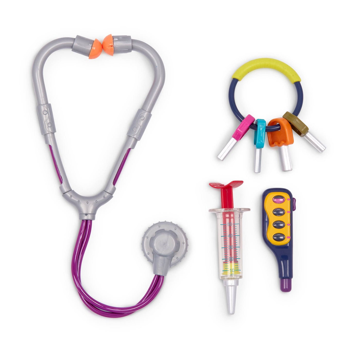 B. toys – Toy Vet Set For Toddlers, Kids – Pet Care – Pretend Play Set – Tools, Plush Toys – 2+ Years