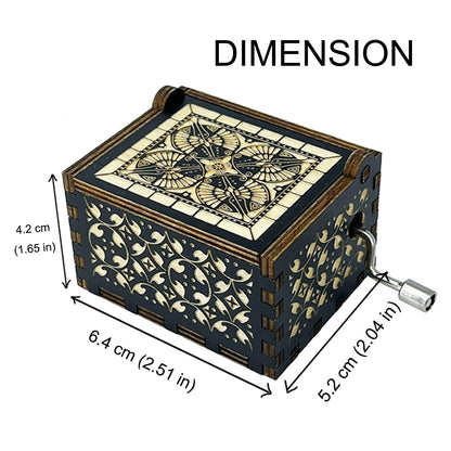 ukebobo Wooden Music Box Gifts for Lover, Fall in Love Music Box, Romantic Gift, Anniversary Valentine Birthday Wedding for Lover Boyfriend Girlfriend Husband Wife-545