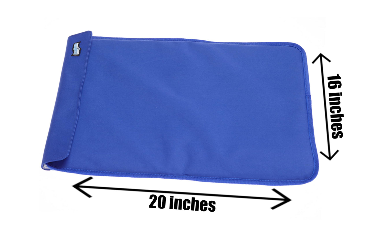 FlexiFreeze Party Mat Food Cooling Serving Platter – Buffet Display Chiller for Meat, Cheese, Fruit & Party Food Trays – Catering Supplies Cold Serving Mat Blue (19" x 15")