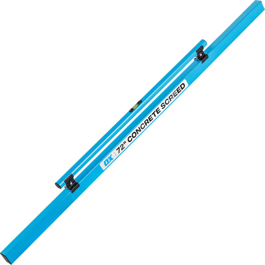 OX Tools Concrete Screed, Pro Series 72 Inch Screed with Level Vial, 6 Ft Concrete Darby, Aluminum Lightweight & Reversable Handle for Cutting and Smoothing Concrete, Powder Coated for Easy Cleanup