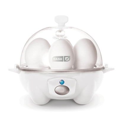 DASH Rapid Egg Cooker: 6 Egg Capacity Electric Egg Cooker for Hard Boiled Eggs, Poached Eggs, Scrambled Eggs, or Omelets with Auto Shut Off Feature - Aqua, 5.5 Inch (DEC005AQ)