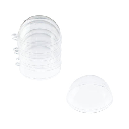 Super Z Outlet Clear Plastic Acrylic Bath Bomb Mold Shells Molding Balls Kit (60mm, 12 Pack)