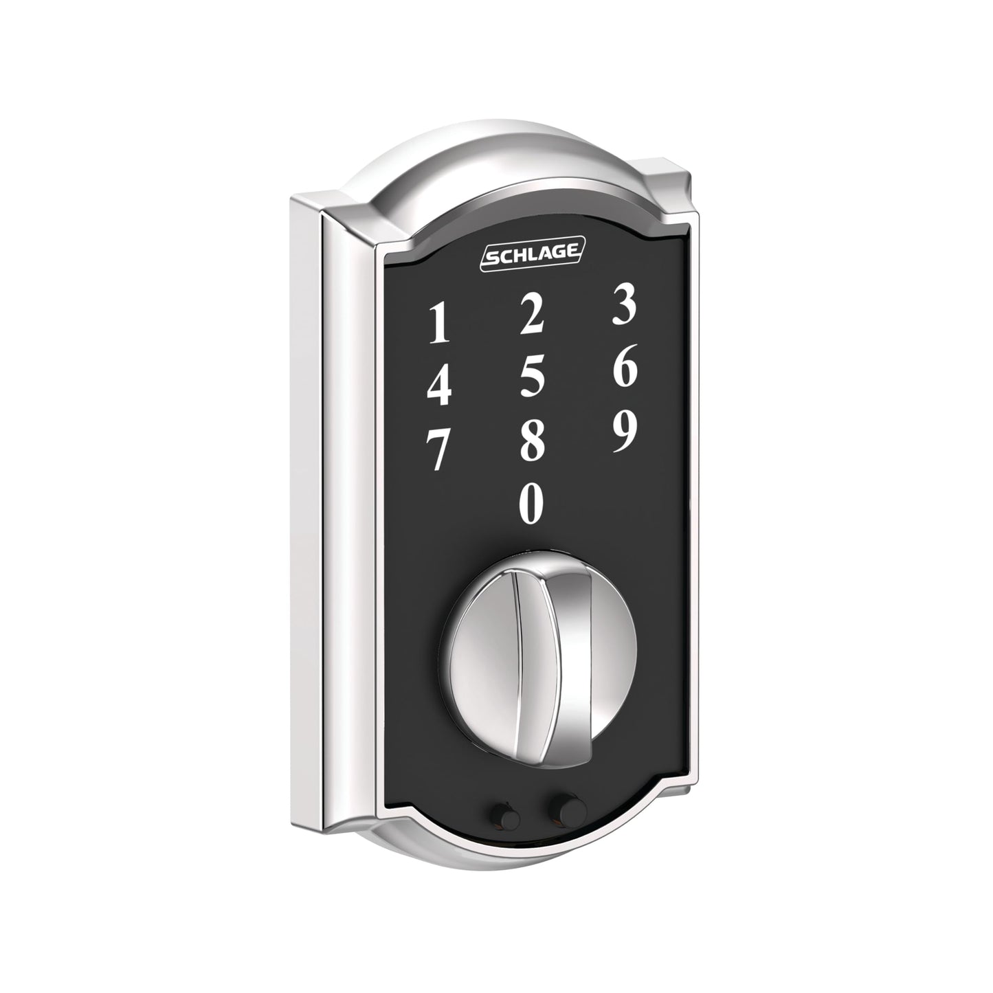 SCHLAGE BE375 CEN 622 Touch Keyless Touchscreen Electronic Deadbolt Lock, Matte Black