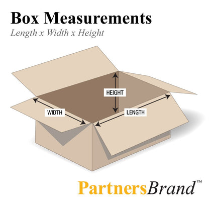 PARTNERS BRAND 12 x 9 x 9 Corrugated Cardboard Boxes, Small 12"L x 9"W x 9"H, Pack of 25 | Shipping, Packaging, Moving, Storage Box for Home or Business, Strong Wholesale Bulk Boxes