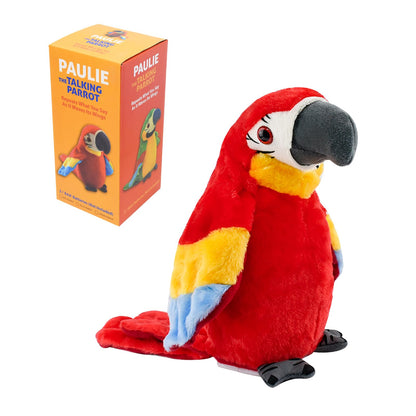 Surplex Sound Repeating Parrot Plush Plush Interactive Toy, Waving Wings Electronic Record Bird Stuffed Animal Sensory Educational Toy Cute talking parrot Birthday Xmas Gift for Kids ＆ Baby