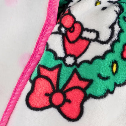 Franco Collectibles Sanrio Hello Kitty Holiday Christmas Blanket, Super Soft Cozy Plush, 60 in x 90 in, (Officially Licensed Product)