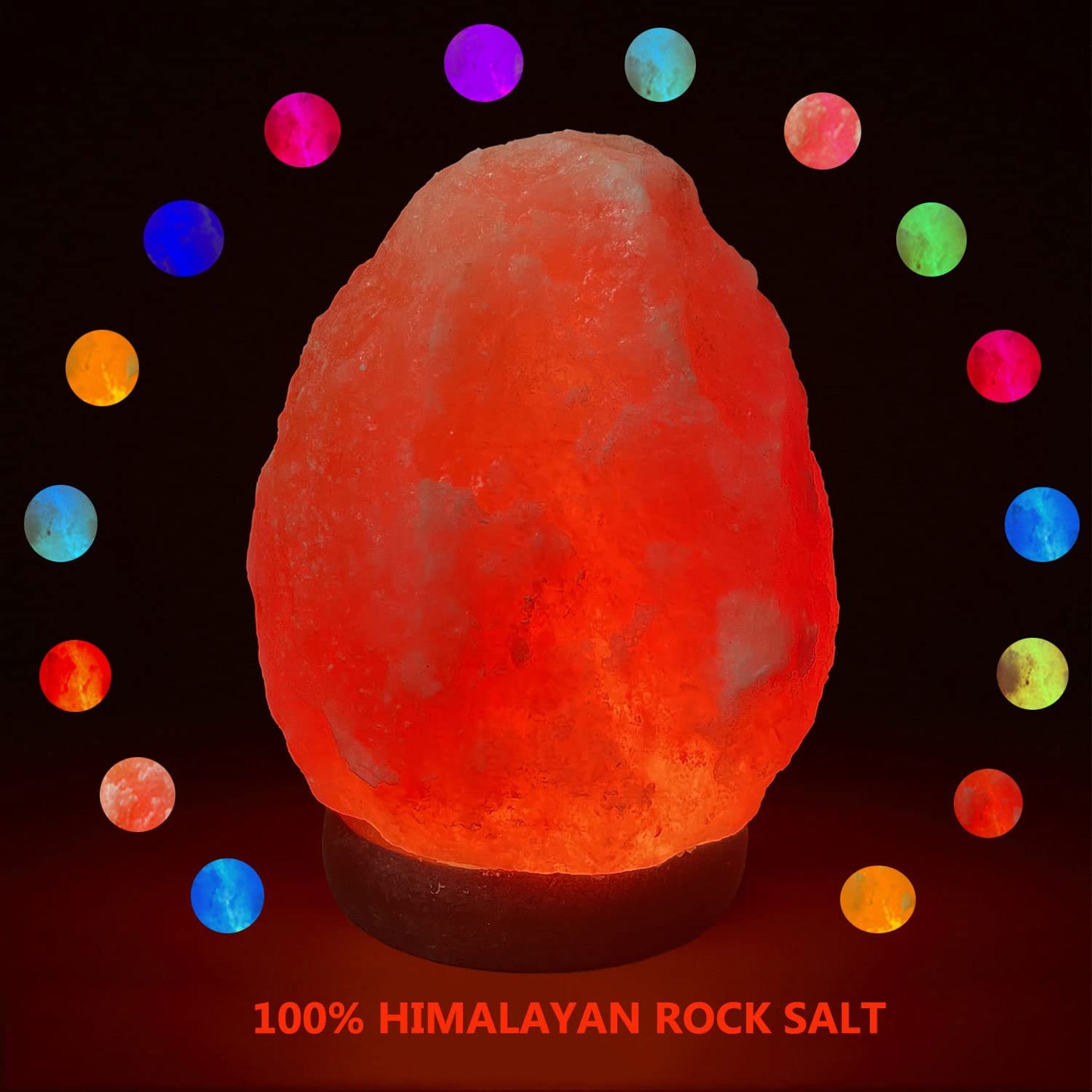 MINGRI Himalayan Salt Lamp Night Light Rock 16 Colors Changing Updated,USB Remote Control Natural Rock Lamp Dimmable Crystal Pink Salt Table Lamps for Office,Home Deco,Yoga,Holiday Gift