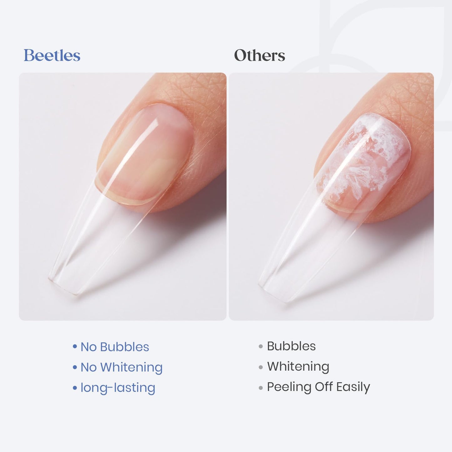 Beetles Press On Nail Glue Quick-Drying 10ml Super Strong Nail Glue, Brush on Glue for Acrylic & Fake Nails, No Uv Light Needed, Long Lasting Fall Halloween Nails, DIY Home Manicure