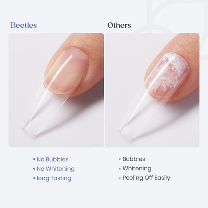 Beetles Press On Nail Glue Quick-Drying 10ml Super Strong Nail Glue, Brush on Glue for Acrylic & Fake Nails, No Uv Light Needed, Long Lasting Fall Halloween Nails, DIY Home Manicure