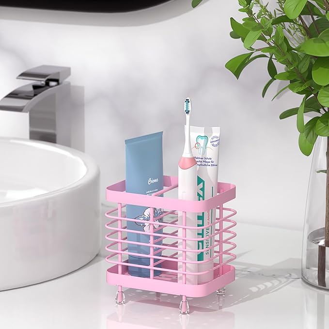 Luxspire Toothbrush Holders for Bathroom, Stainless Steel Electric Toothbrush