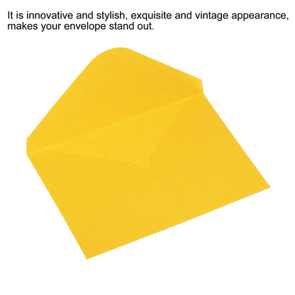 PATIKIL Mini Envelopes, 100 Pack Mini Gift Card Business Card Envelope for Greeting Weddings, Yellow