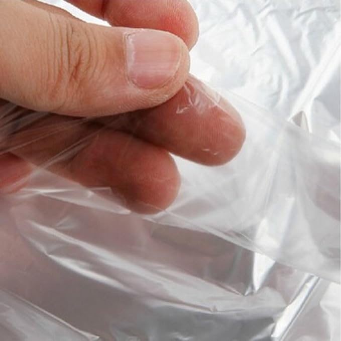 40Pcs Clear Plastic Dry Cleaning Garment Bags Can be Hung Transparent Clothing