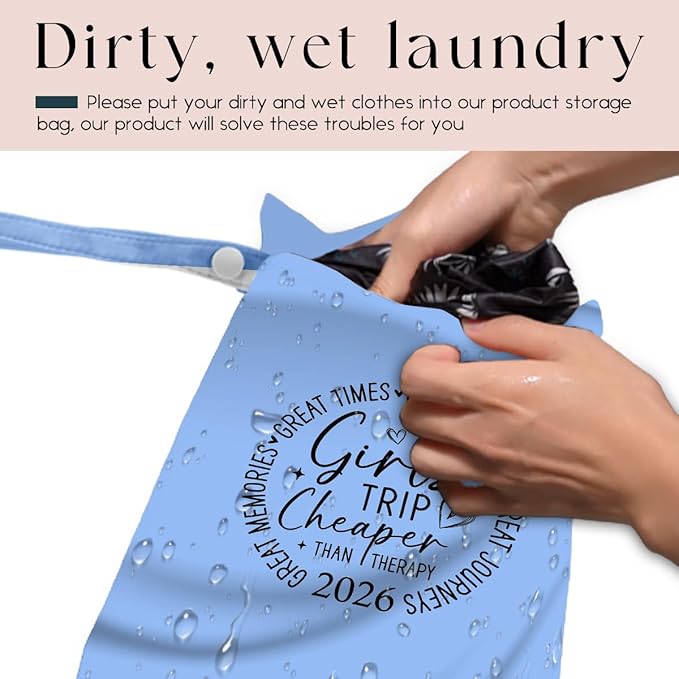 Girls Trip Gifts Wet Dry Bag, Beach Bag Wet Bag Favors,