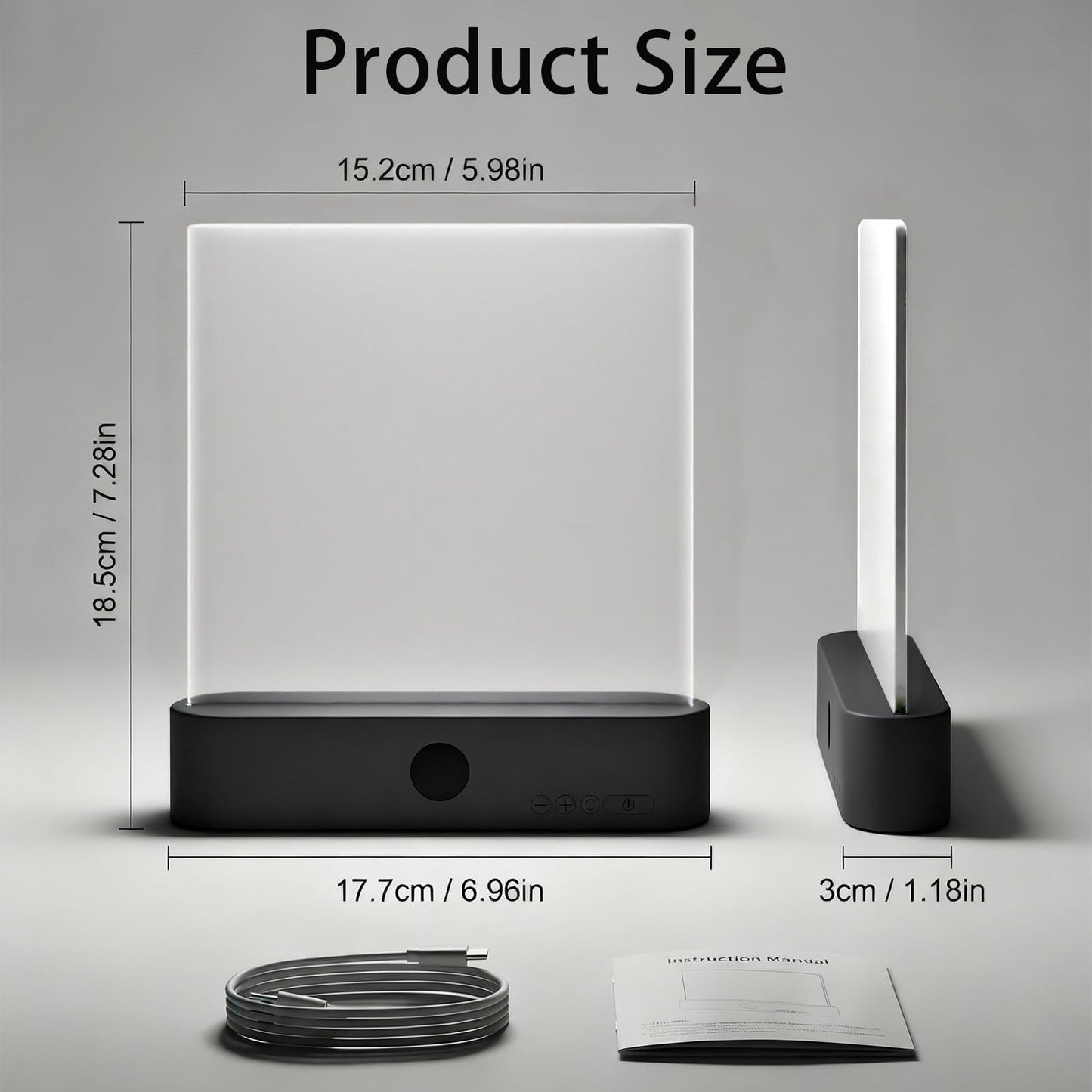Book Lights for Reading at Night LED Rechargeable Lamp for Full Page Books in Bed Portable Flat Panel Bookmark Light Lovers Gifts Booklights Luz Para Leer Libros De Noche Lámpara En La Cama (White)
