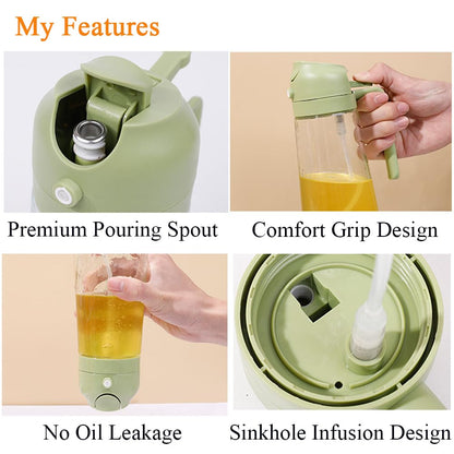 Olive Oil Sprayer for Cooking Oil Spritzer Mister for Air Fryer Canola Vinegar Vegetable Oil Portable Mini Bottle Kitchen Gadgets for BBQ/Pan/Salads/Baking (1 Pack)