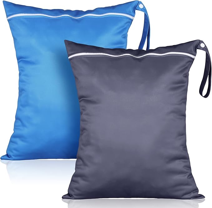 Shappy 2 Pcs Large Travel Laundry Bag Washable Waterproof Wet Dry Large Dirty