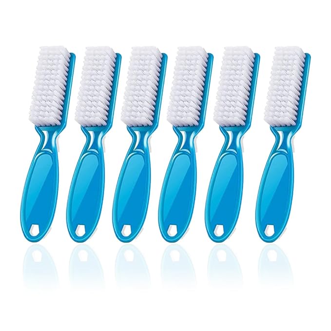 6Pcs Nail Brush for Cleaning Fingernails, Handle Grip Cleaning Brush for Nail