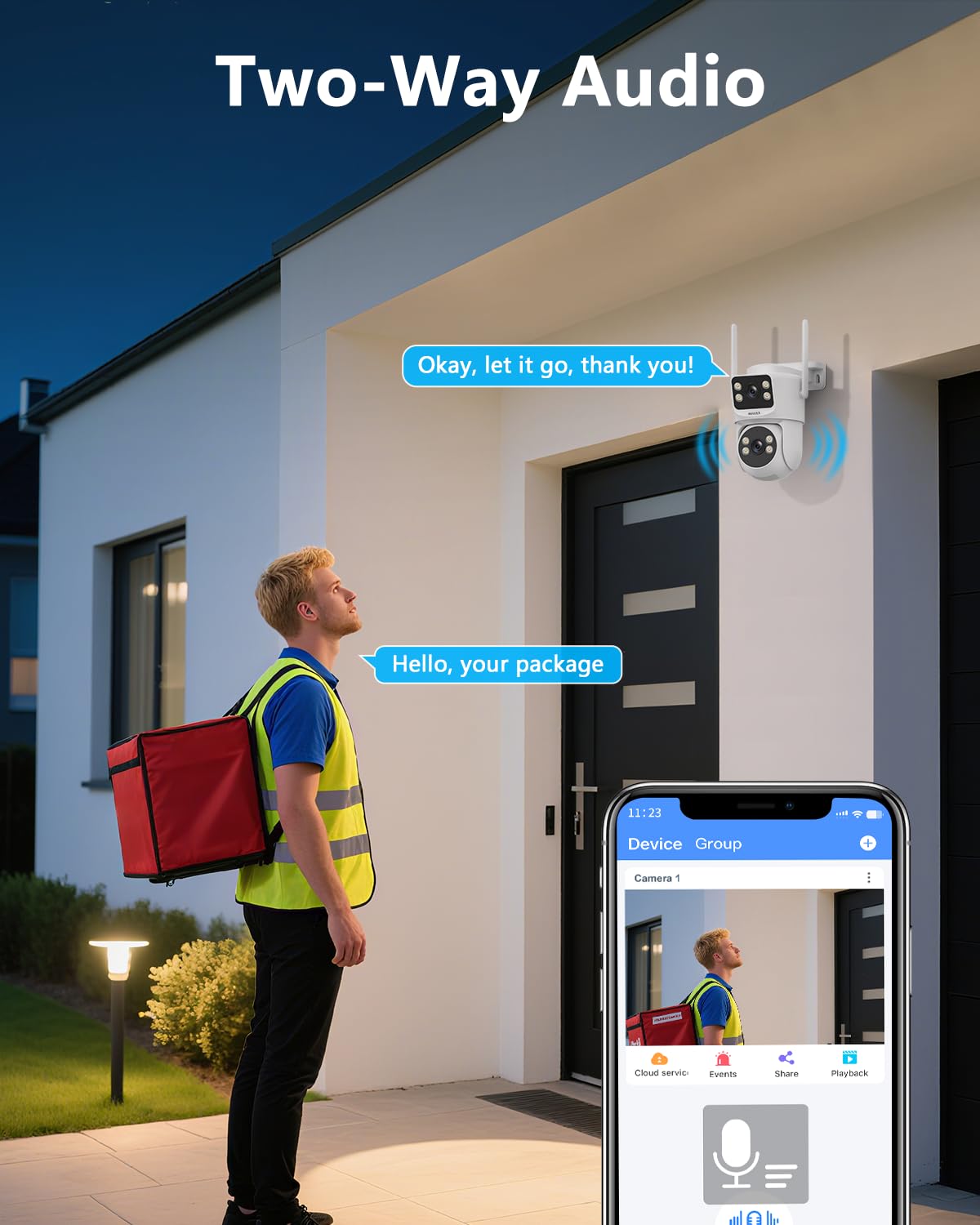 (2026 New) 2K Wireless Security Camera System with 10" Monitor, Dual Lens PT Cameras, 64GB TF Card, 130° Wide Angle, Long Range WiFi +76%, PIR Detection, 2-Way Audio, No Monthly Fee