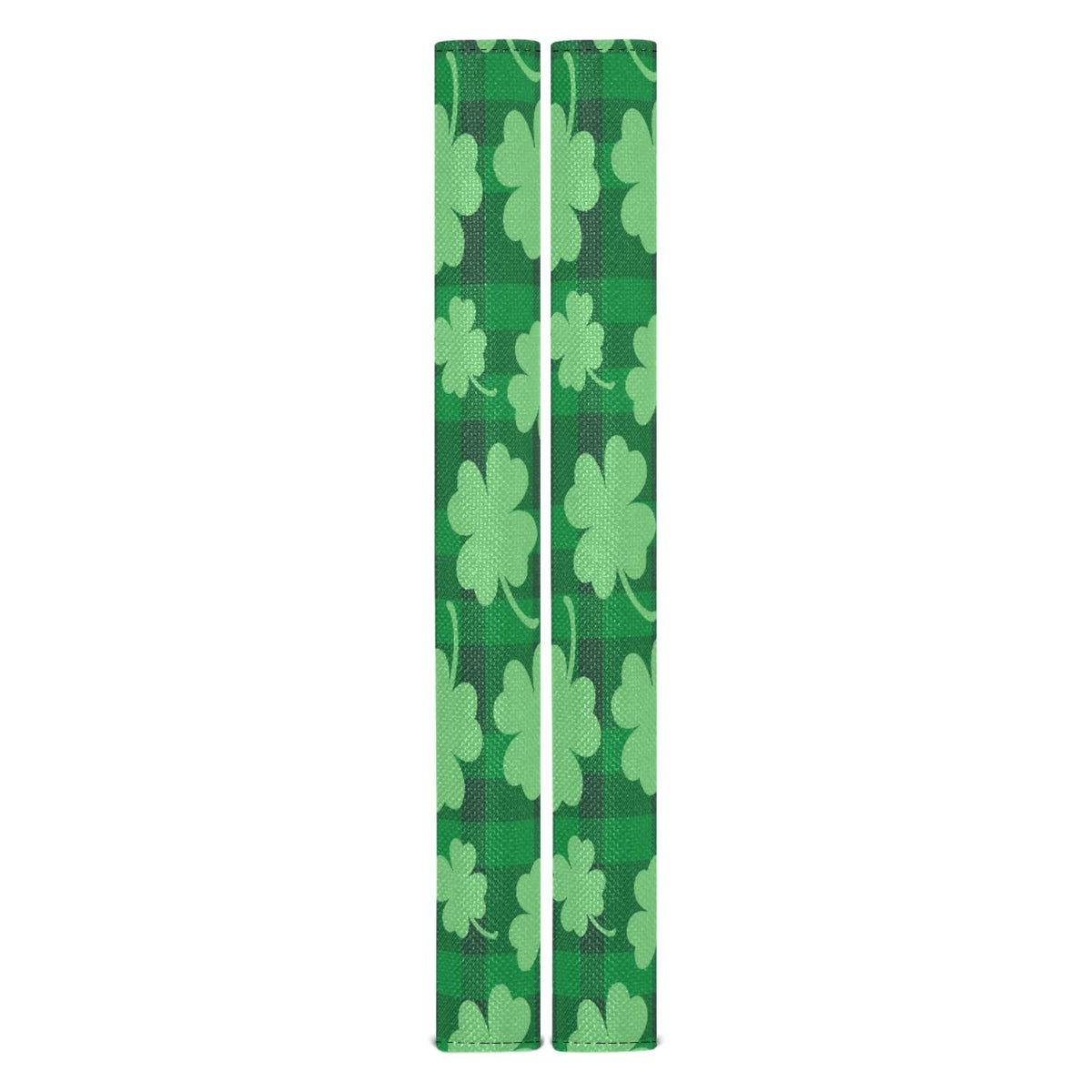 Eionryn St Patricks Day Clovers Refrigerator Door Handle Covers Green Shamrock Buffalo Plaid Kitchen Appliances Gloves for Microwave Dishwasher Fridge Door Cloth Protector 2pcs