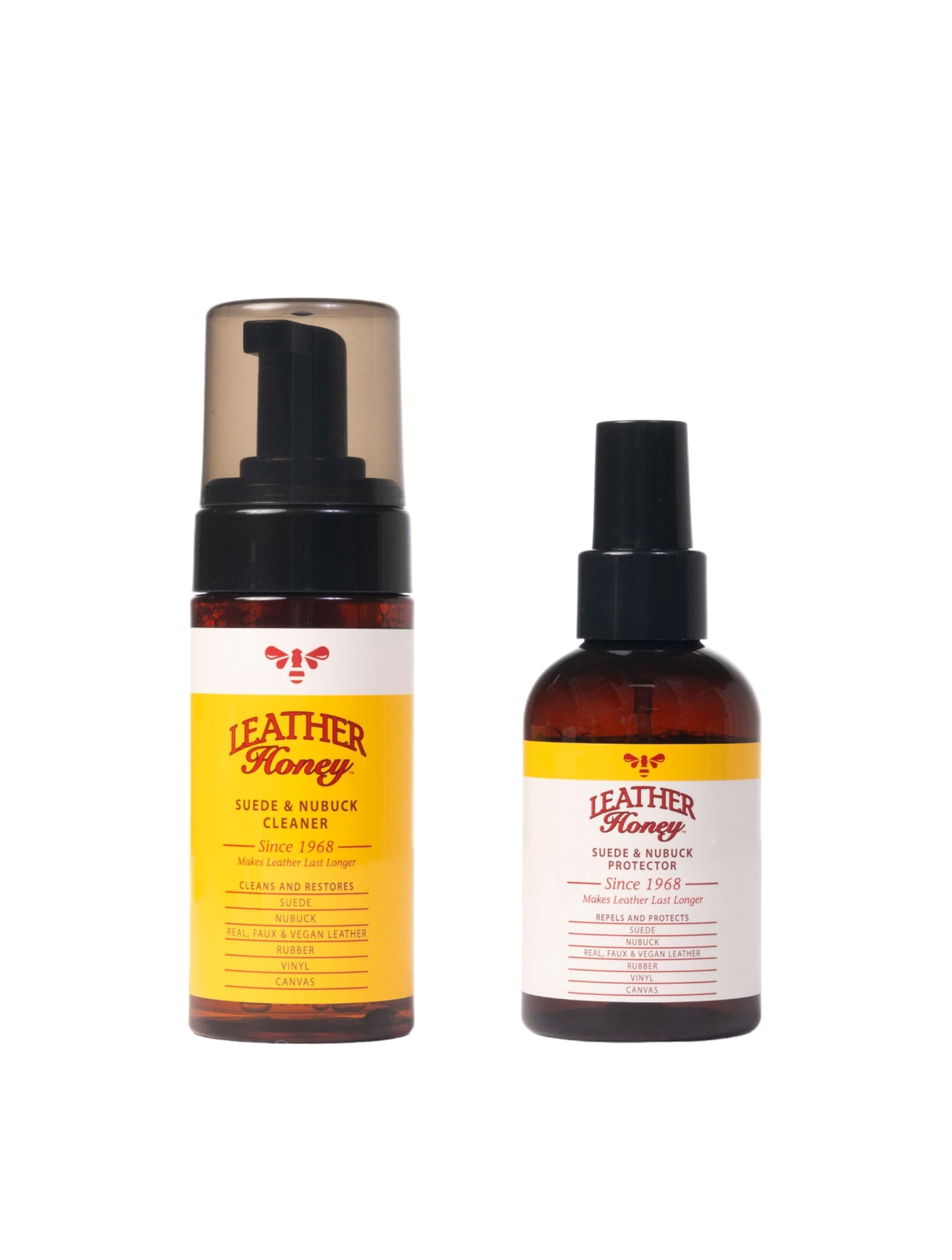 LEATHER Honey Suede & Nubuck Care Kit: Cleaner, Protector, Suede Brush & Eraser: Clean, Protect & Restore Shoes, Boots, Uggs, Furniture, Jackets, Bags and Apparel. Safe for Any Color