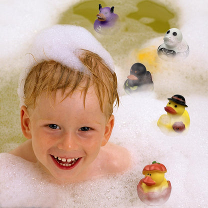 QINGQIU 24 Pack Halloween Rubber Ducks Bath Toys for Kids Toddlers Boys Girls Halloween Toys Halloween Party Favors Gifts Halloween Treat Bags
