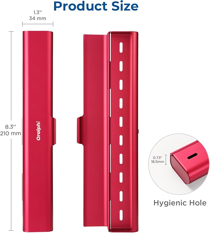 Aluminum Toothbrush Travel Case, Portable Travel Toothbrush Holder, Durable