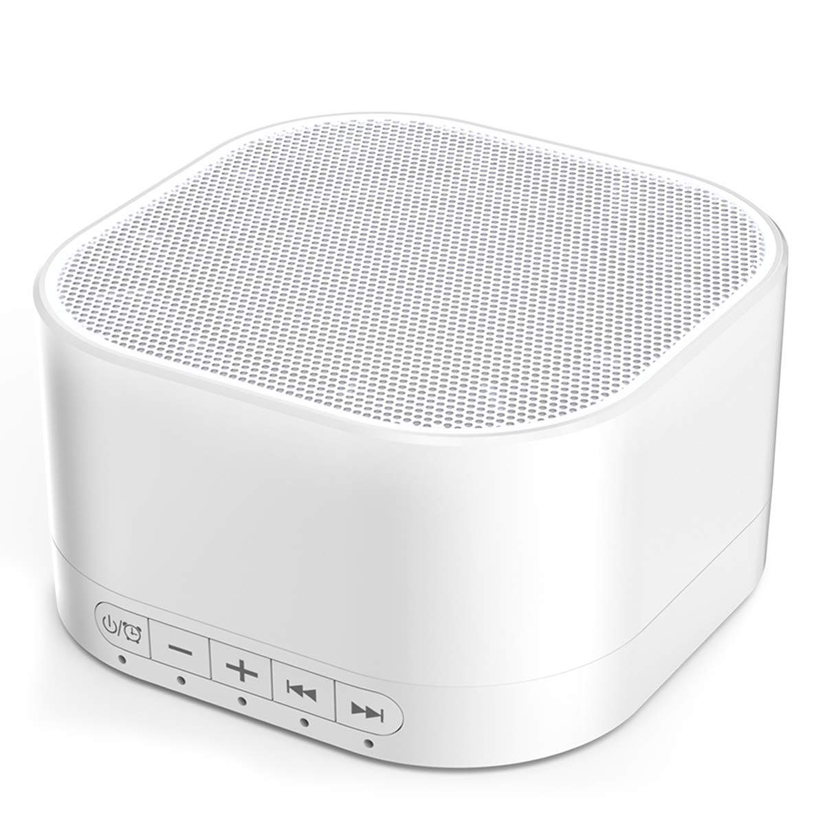 Magicteam Sound Machines White Noise Machine with 20 Non Looping Natural Soothing Sounds and Memory Function 32 Levels of Volume Sleep Sound Timer Therapy for Baby Kids Adults (White Little)