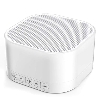 Magicteam Sound Machines White Noise Machine with 20 Non Looping Natural Soothing Sounds and Memory Function 32 Levels of Volume Sleep Sound Timer Therapy for Baby Kids Adults (White Little)