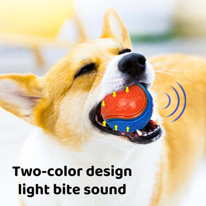 6Pcs Squeaky Dog Ball, Dog Toys Teeth Cleaning Puppy Chew Toys Pet Training Ball Dogs Interactive Dogs Balls