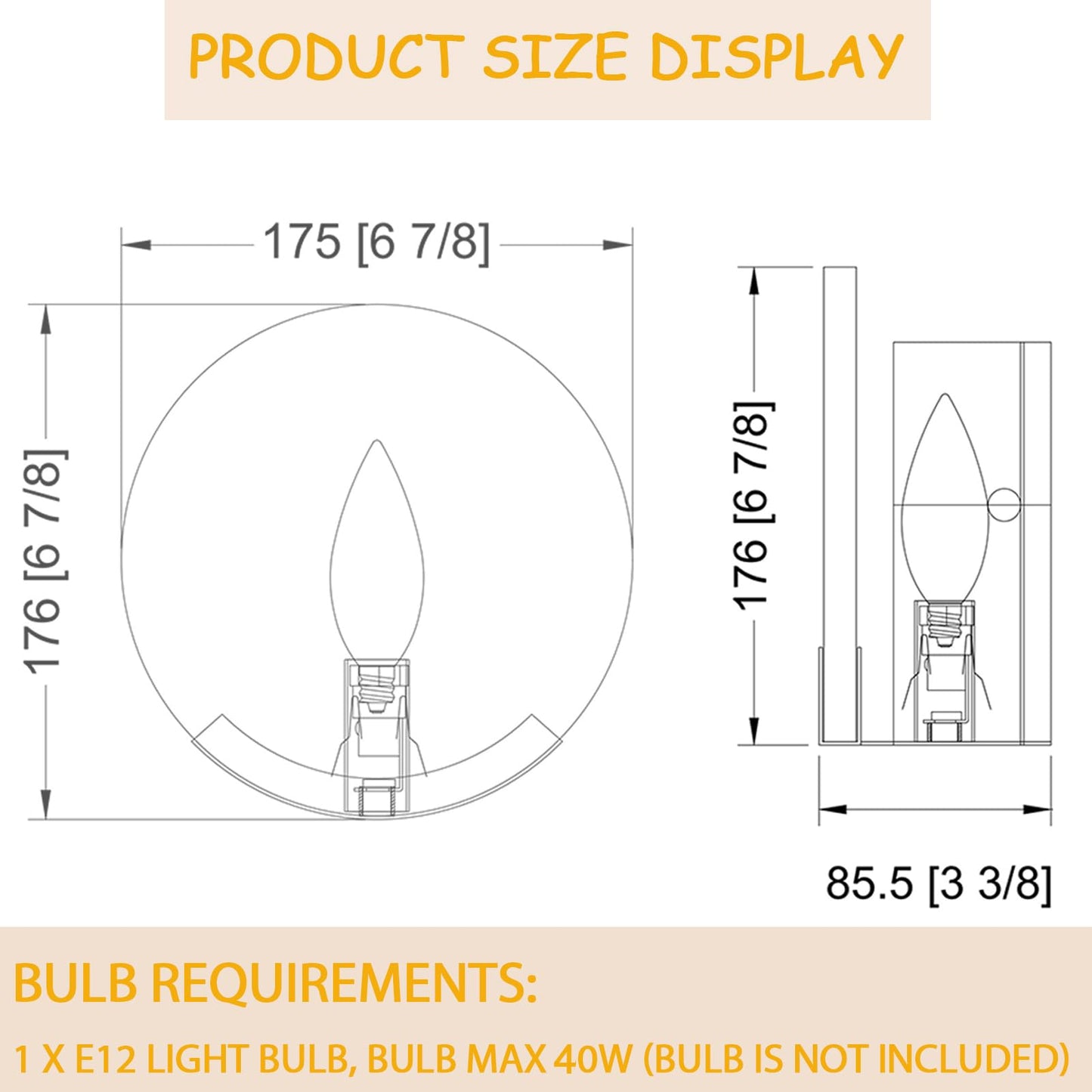 VANZARLA Gold Modern Wall Sconces for Bathroom, 1-Light Alabaster Sconce Wall Light Fixture for Bedroom, Unique Sconce Lighting for Living Room, 1 Pack