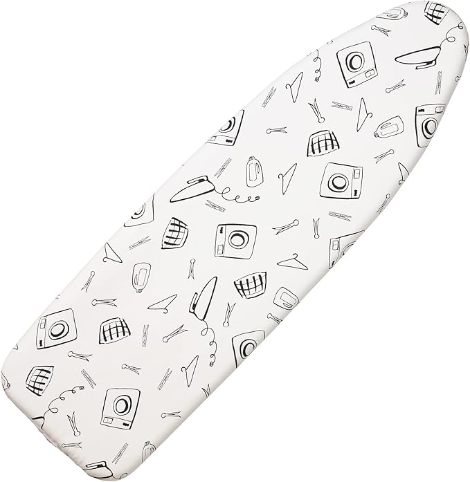 Seiritex Ironing Board Cover and Pad Standard Size 15 x 54 inch, Heat Reflective