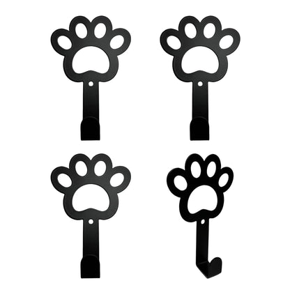 FoyaHome 4Pcs Dog Hooks for Wall, Cute Paw Key Hook Wall Mount, Organizer Hook, Pet Hook, Great Gift for Dog Lovers, for Entryway Hallway Kitche Office Bedroom, Living Room