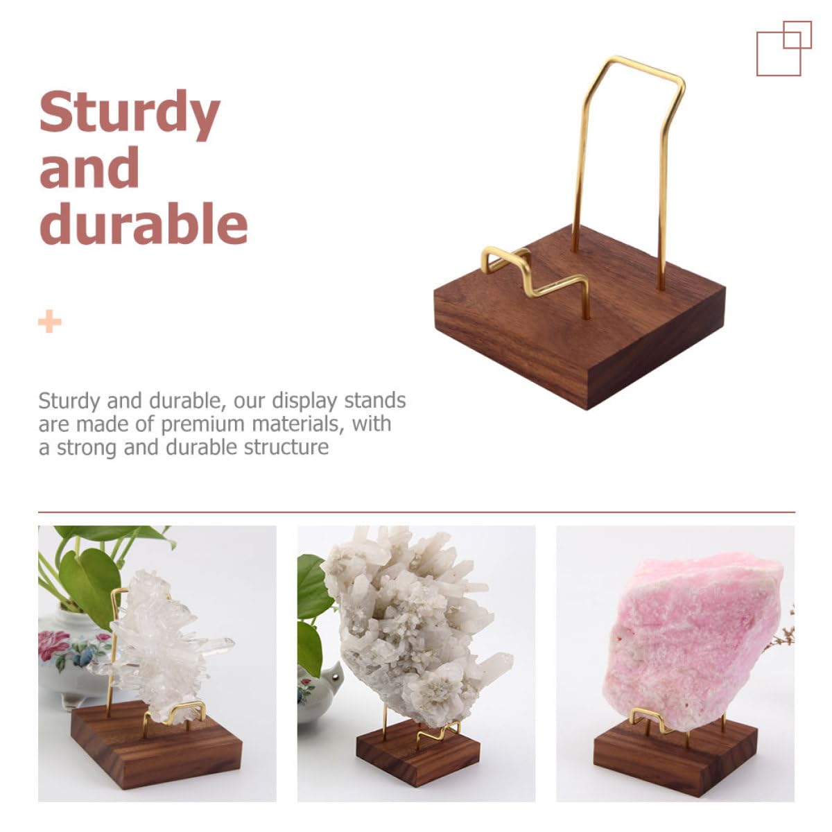 OSALADI Metal Crystal Display Stand for Mineral Spheres Small Lightweight Storage Rack for Home Store Decoration and Collectible Display
