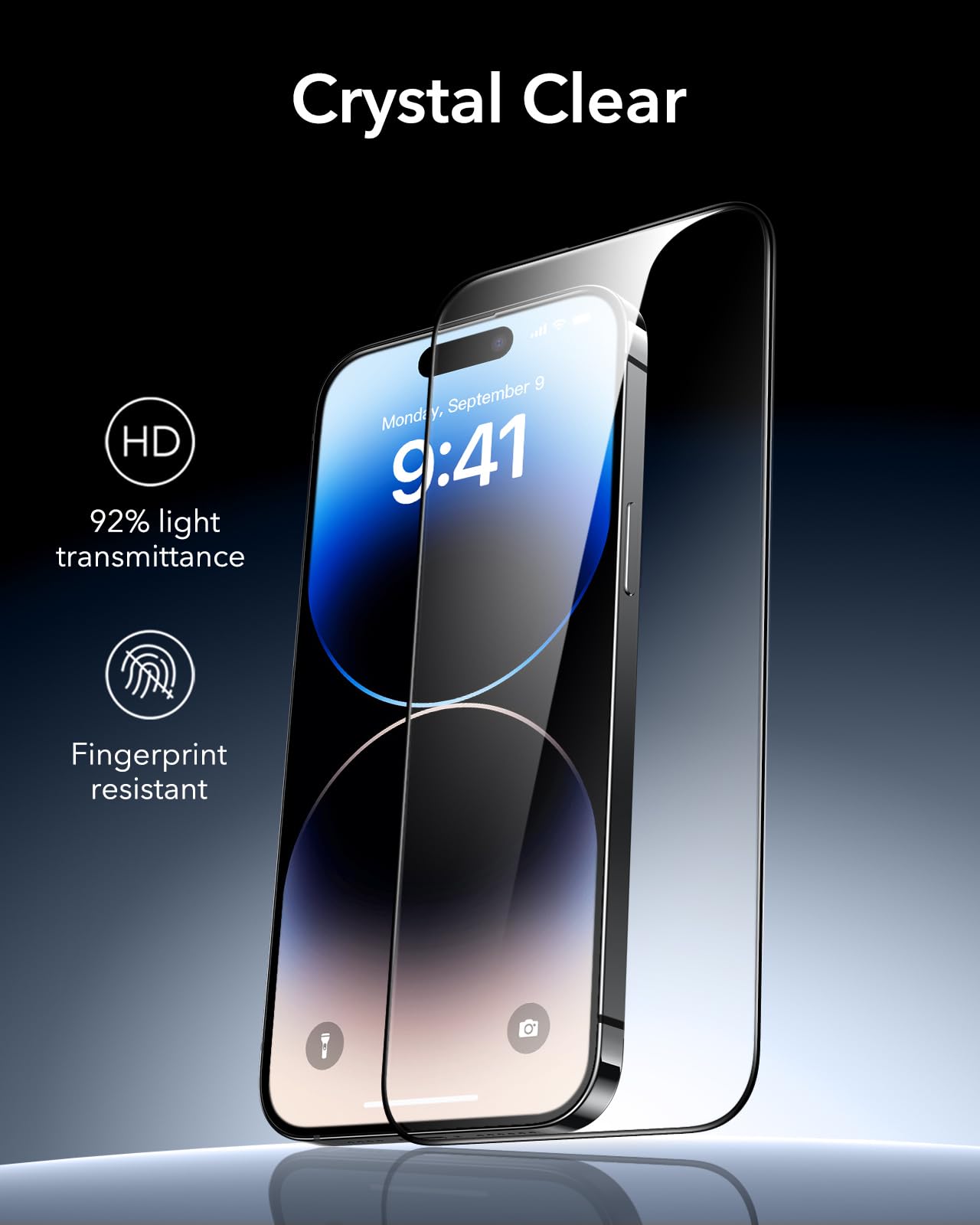 ESR 3 Pack 9H+ Glass for iPhone 16 Pro Max Screen Protector, [Military Grade Shatterproof & Longest Durable] Armorite Ultra-Tough Tempered Glass with UltraFit Tray