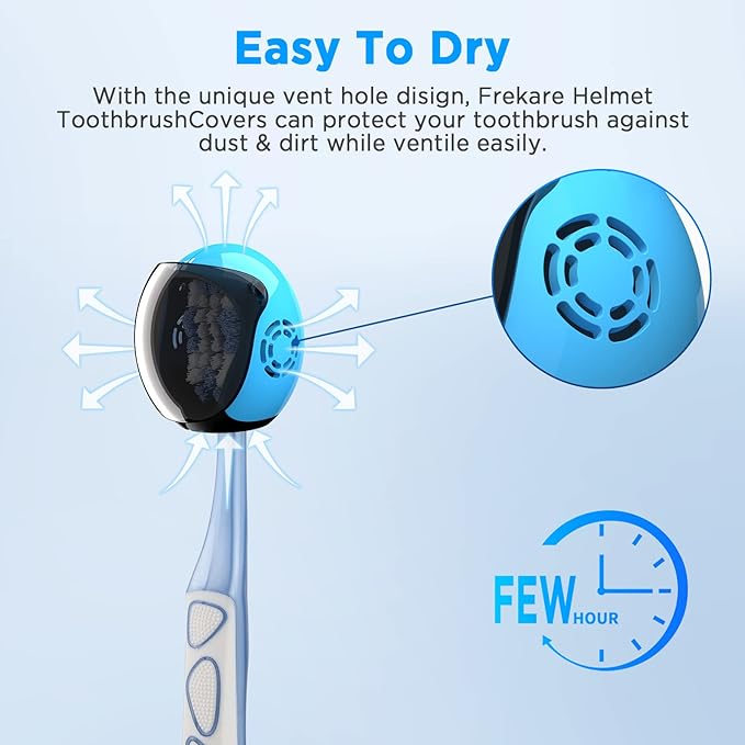 Helmet Toothbrush Covers Caps, Toothbrush Head Protector
