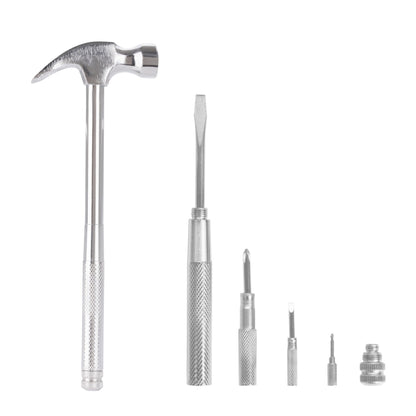 GreatNeck 5-in-1 Hammer, Mothers Day Gifts, Built in Multitool Screwdriver, Chrome Plated to Resist Rust, Tackle Basic Household Tasks, Mothers Day Gifts for Mom