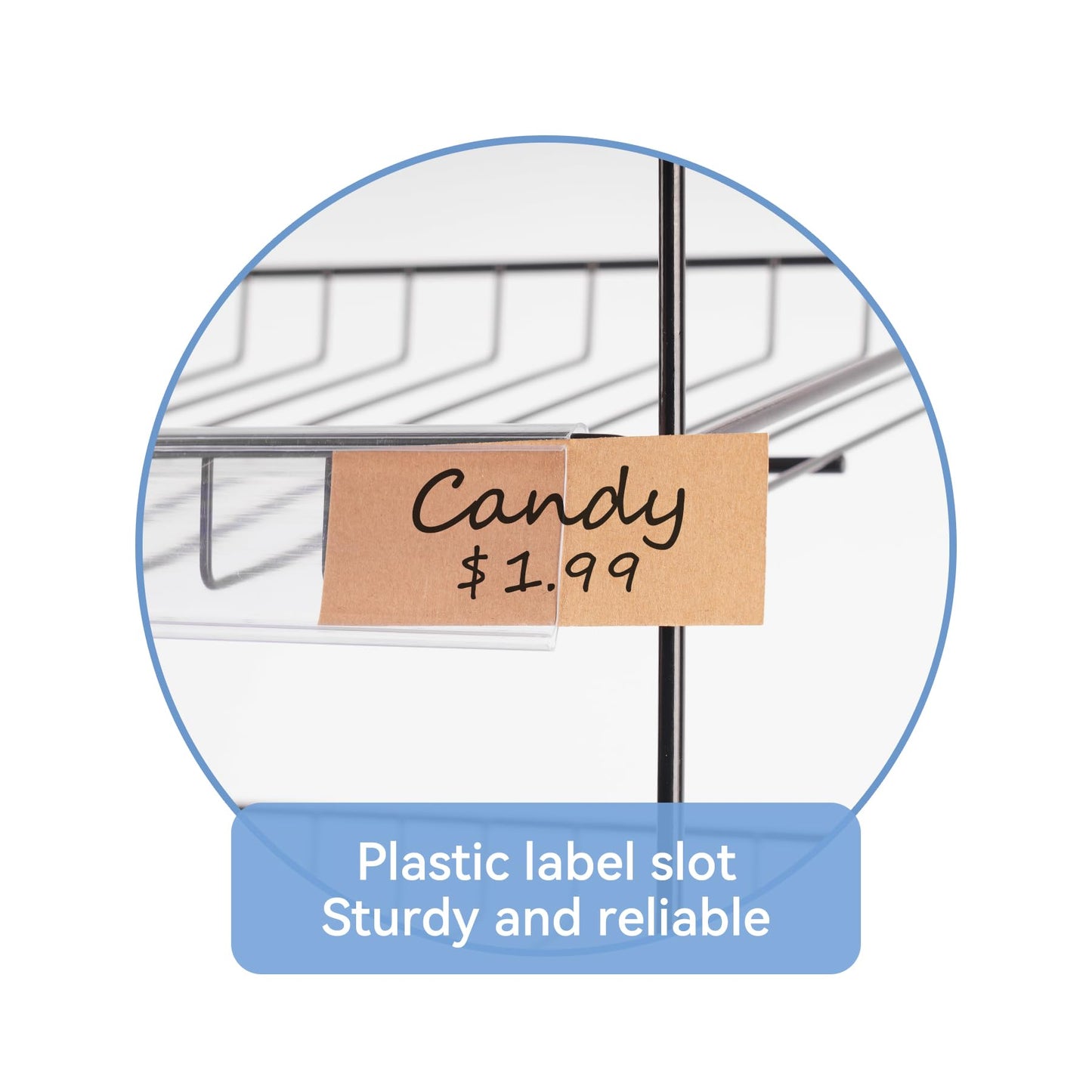 WWN Black 3-Tier Candy Display Rack 24 * 23 * 14inch Versatile Chip and Snack Stand for Countertop Retail, Concession Stands, and Supermarkets
