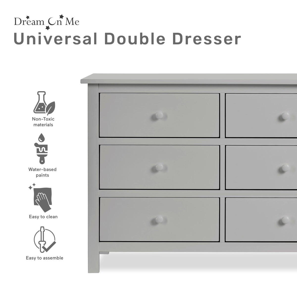 Dream On Me Cleo Double Dresser