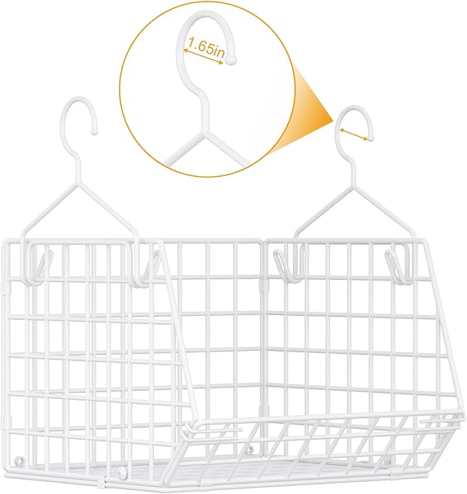 7 Tier Hanging Closet Organizer and Storage, Foldable Wire Closet Shelving