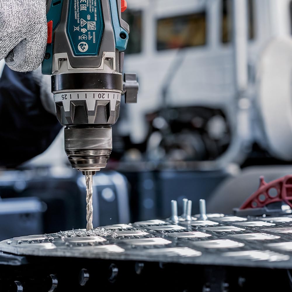 Bosch 10x PRO Metal HSS-G Twist Drill Bit Standard Length (for Non-ferrous metals, Steel, Ø 4,00 mm, Professional Accessory Rotary Drill/Drivers)
