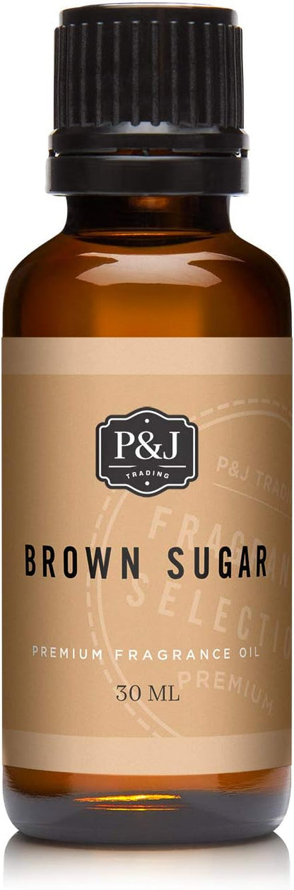 P&J Fragrance Oil Autumn Set | Brown Sugar, Apple, Harvest Spice, Vanilla, Forest Pine, and Snickerdoodle Candle Scents for Candle Making, Freshie, Soap Making Supplies, Diffuser Oil Scents
