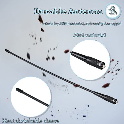 Retevis RHD771 Walkie Talkie Antenna, SMA-F, VHF UHF 144/430, Compatible with Baofeng GT5R UV-5R UV-5RE BF-888S eSynic UV-5R Retevis RT5R RA79 HD1 Quansheng UVK5 Radtel RT-470X (1 Pcs)