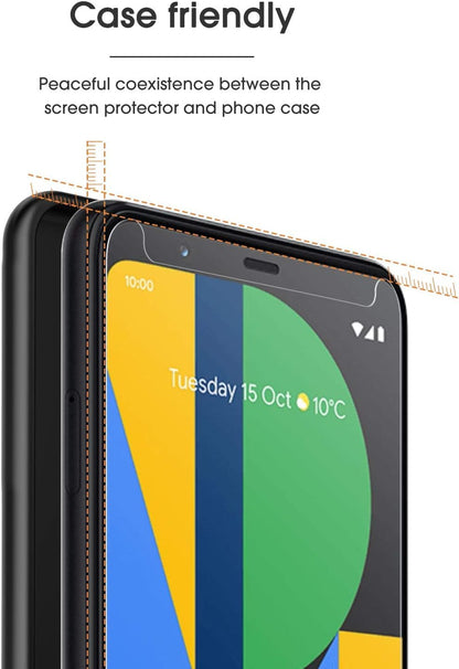 OMOTON 3+2 Pack for Google Pixel 9 Pro XL Screen Protector 6.8 Inch, 3 Tempered Glass Film & 2 Camera Lens Protector, Bubble-free, HD Clear, Not for 9 Pro/ 9